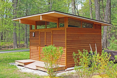 Example of a trendy shed design in Boston