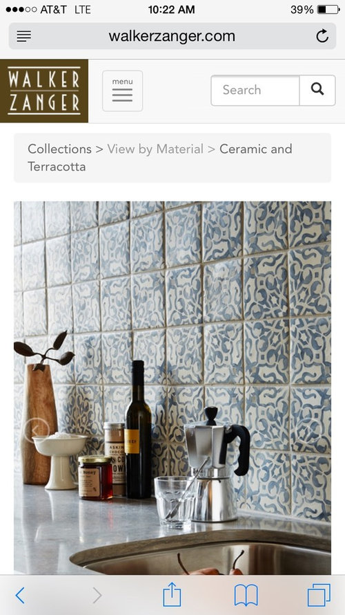 Thoughts on this walker zanger duquesa backsplash