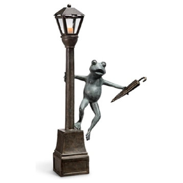 Attractive Streetlight Frog Garden Lantern