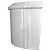 Dual Flush Corner Toilet Tank White Sheffield Grade A Vitreous China