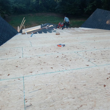 Roofing reinforce and new shingles.