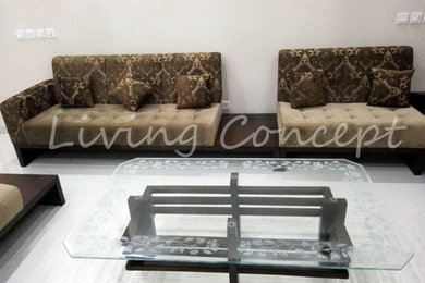 Inspiration for a modern living room remodel in Other