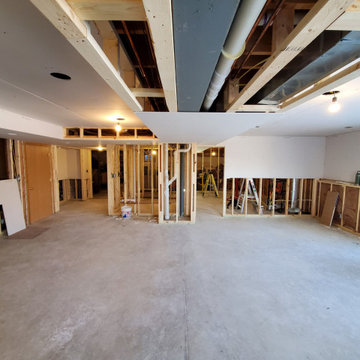 Finished basement in progress