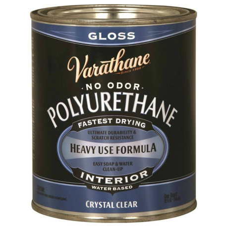 Varathane 200041H Polyurethane Paint, Crystal Clear, 1 Quart