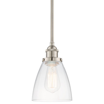 Kira Home Porter 8" Pendant Light, Glass Shade, Dimmable, Adjustable Height