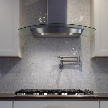 Cloud Nine Marble Penny Rounds Backsplash