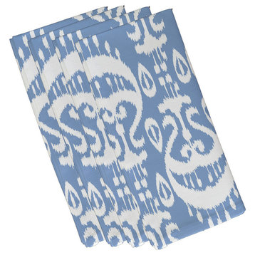 Ikat , Geometric Print Napkin, Blue, Set of 4