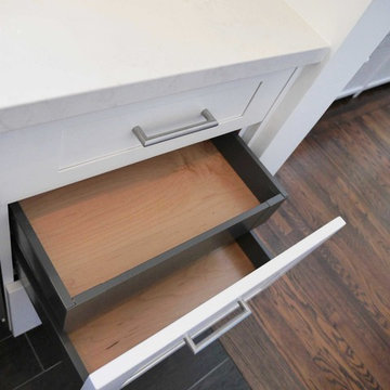 Custom Cabinets in a Contemporary Manhattan Kitchen Makeover - A Small Space Tra