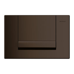 Geberit Rubbed Bronze Tango Flush Plate - Bathroom Fixtures