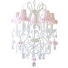 Chandelier With Pink Rose Shades