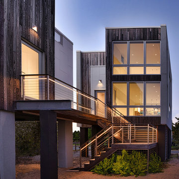Coastal Resilient Contemporary Beach House and Rental Unit