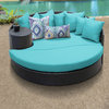 Barbados Circular Sun Bed, Outdoor Wicker Patio Furniture Aruba