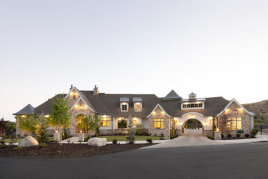 Inspiration for a craftsman exterior home remodel in Salt Lake City