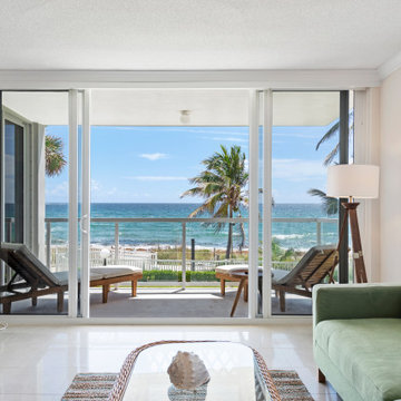 Modern Living Room With Beautiful Balcony, Modern House, Remodeling Ideas