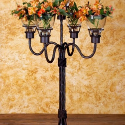 Wrought Iron Candelabras - Candleholders