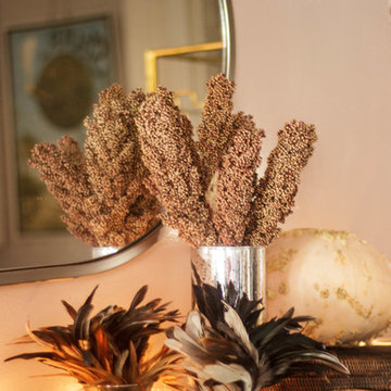 A Brooklyn Mantel Celebrates Harvest for Thanksgiving
