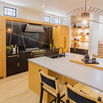 Matte Black & Rift White Oak