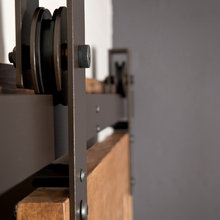 Basin Custom: Our Interior Barn Door Hardware Systems