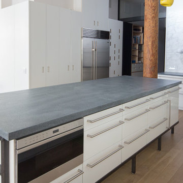 SoHo NYC Loft Kitchen With Virginia Alberene Soapstone