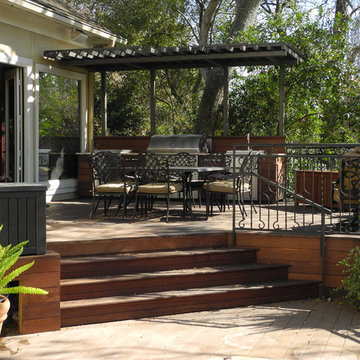 outdoor kitchen ipe deck