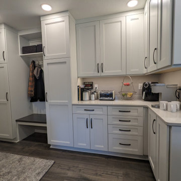Stunning Kitchen Transformation Done in Ebony, White and Shale Colors