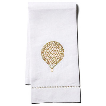 Balloon Fingertip Towel, White Linen