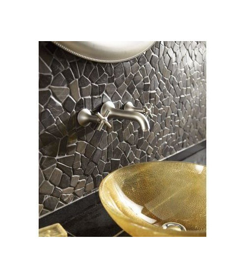 Love stone tile floors but does it go with subway tile on my walls???