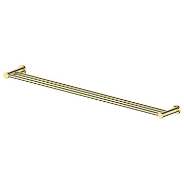 ZLINE Emerald Bay Double Towel Rail, Polished Gold, EMBY-TRD-PG