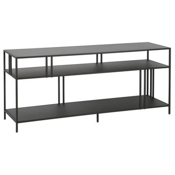 Cortland Rectangular TV Stand with Metal Shelves for TV's up to 60 in...