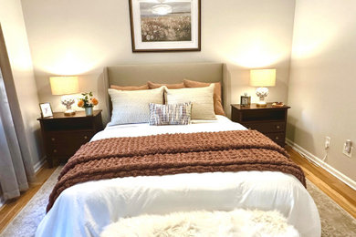 Inspiration for a transitional bedroom remodel in New York