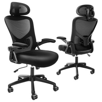 VEVOR Ergonomic Office Chair Mesh Office Chair Back Lumbar and Head Support
