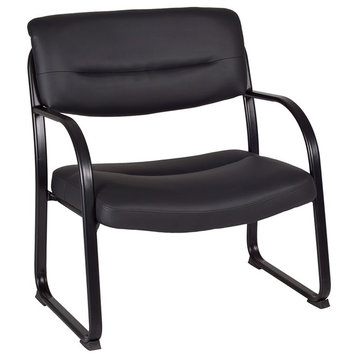 Crusoe Big And Tall Side Chair, Black