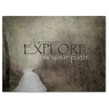 Jai Johnson 'Discover-Explore-Follow Your Path' Canvas Art, 47 x 35
