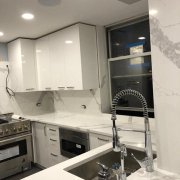 Calacatta Zoya Quartz Installation Project in Manhattan, NY