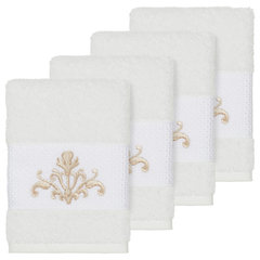 Everplush Chip Dye Hand Towel, 4 Piece Set, Granite 4 Count