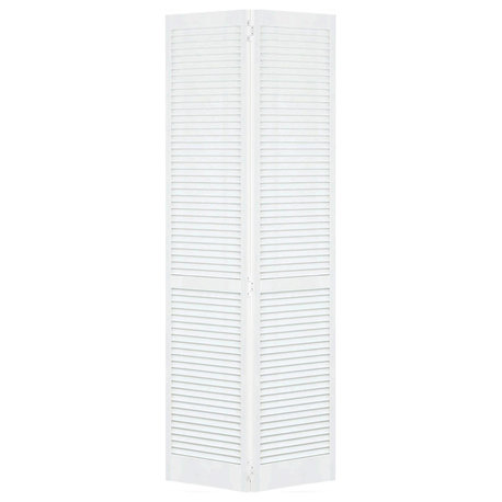 Closet Door, Bi-fold, Kimberly Bay Traditional Louver-Louver White, 80"x24"