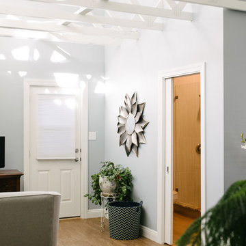 Home Remodel With Color and Industrial Flair