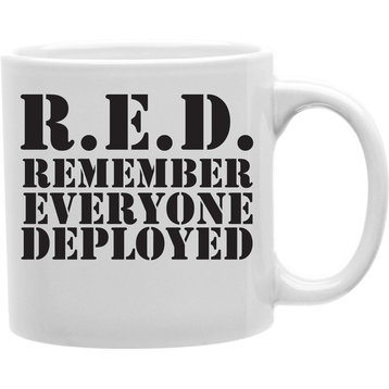 R.E.D., Remember Everyone Deployed Mug