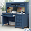 My Home Furnishings Bailey Engineered Hard Wood Desk in Williamsburg Blue