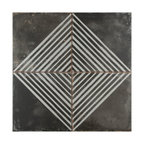 Kings Rombos 17.63" x 17.63" Ceramic Floor and Wall Tile, Night