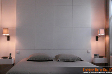 Idées déco pour une chambre contemporaine.