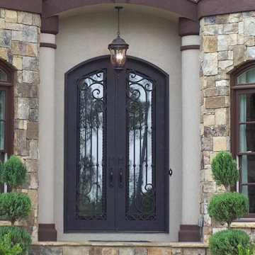 forged wrought iron entryway