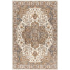 Finley Traditional Oriental Ivory Rectangle Area Rug, 5' x 7'