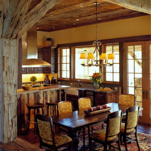 Rykdr50 Rustic Yellow Kitchen Dining Room Wtsenates