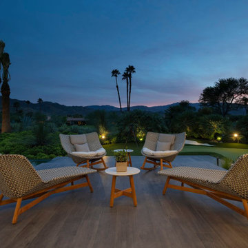Serenity Indian Wells modern desert home patio terrace