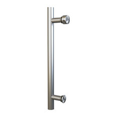Stainless Steel 15-3/4" Single Sided Pull for Wood or Glass Doors