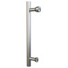 Stainless Steel 15-3/4" Single Sided Pull for Wood or Glass Doors
