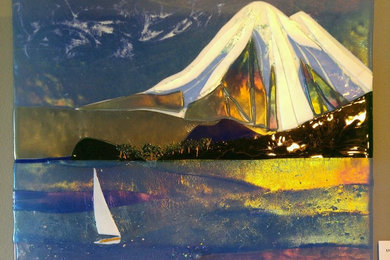 Mount Baker with Schooner