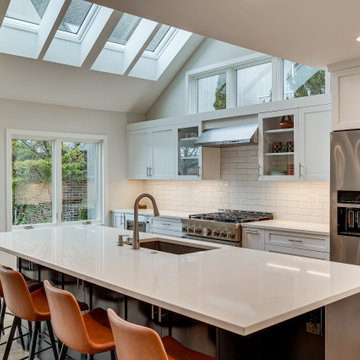 Contemporary Two-Finish Kitchen Design Reston, VA