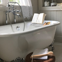 Adjustable Tub Caddy with Reading Rack - Shower Caddies